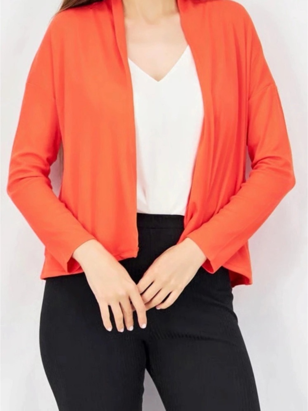 Cyrus Open Front Orange Blazer Size Small NWT
